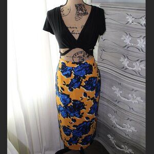 Who What Wear Floral Pencil Skirt